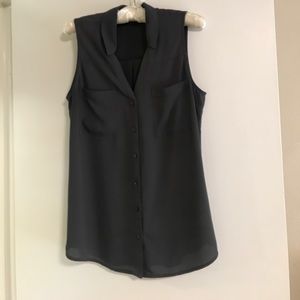 Slim fit Portofino sleeveless shirt- Express